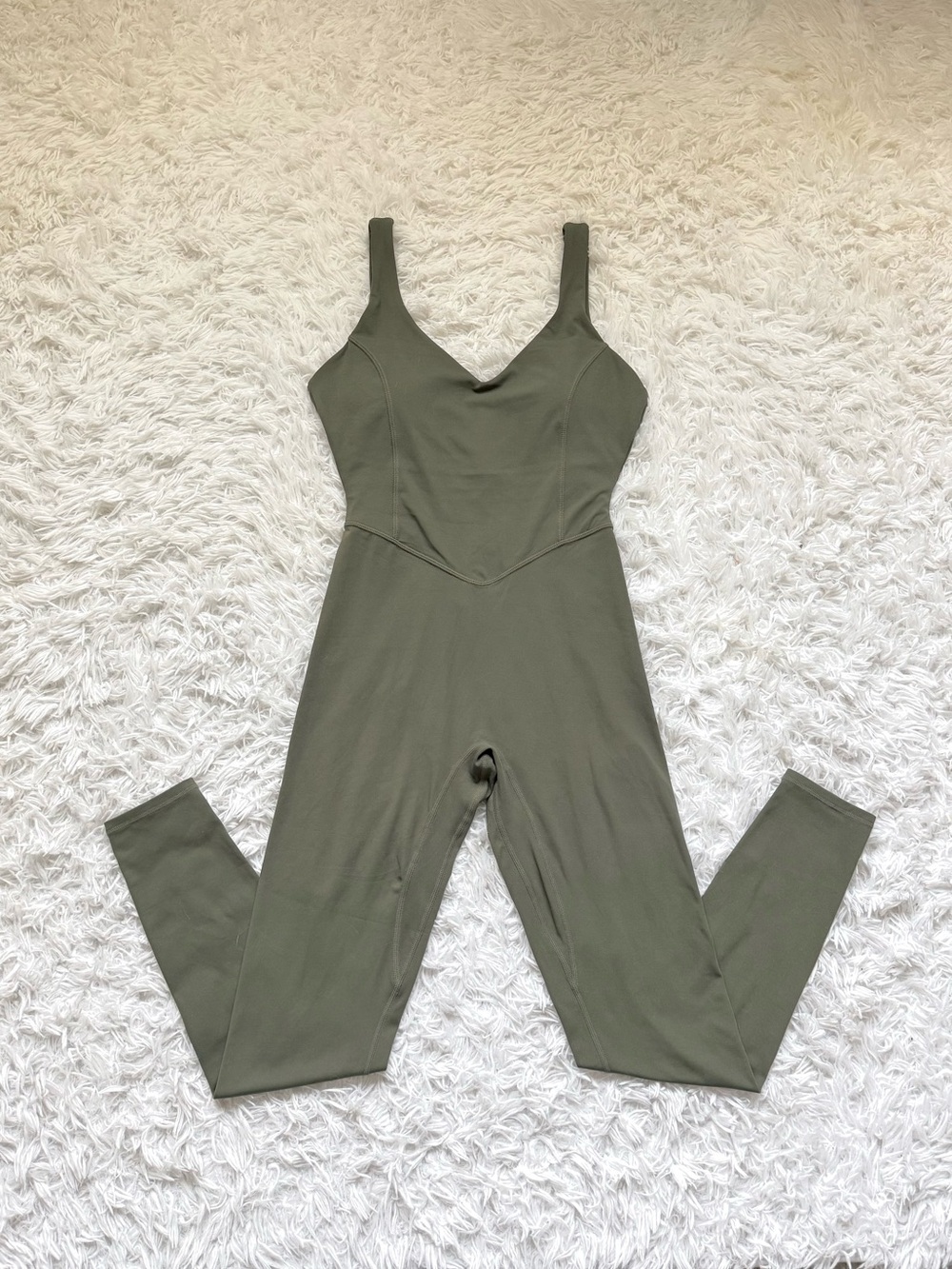 Women's Olive Green Cloud II Jumpsuit - Picture 2 of 6